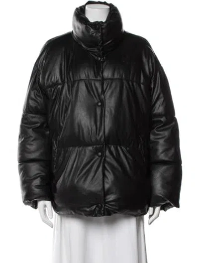 Pre-owned Nvlt Puffer Coat In Black