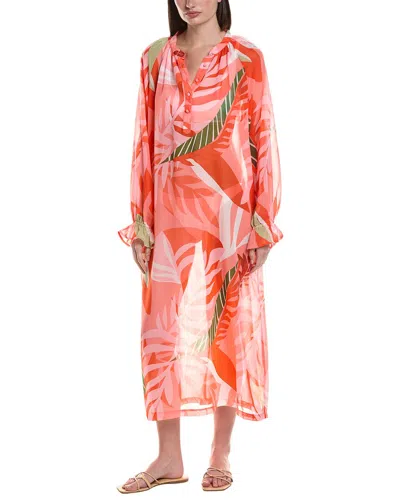 Nvlt Raglan Sleeve Maxi Dress In Orange