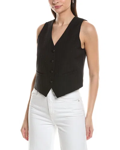 Nvlt Rhinestone Vest In Black