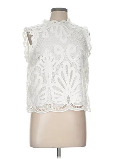 Pre-owned Nvlt Sleeveless Blouse In White