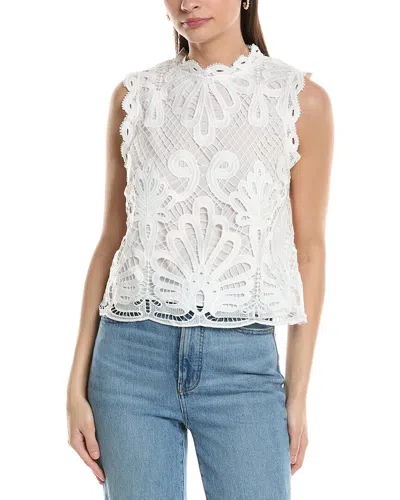 Nvlt Sleeveless Lace Top In White