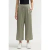 Nvlt Smocked Waist Cropped Pants In Sage