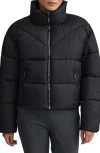 Nvlt Stand Collar Crop Puffer Jacket In Black