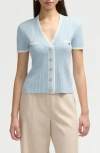 Nvlt V-neck Cardigan In Blue