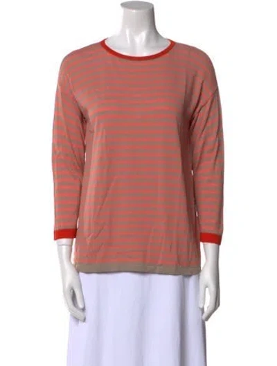 Pre-owned Nvlt Striped Crew Neck Sweater In Multi