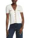 Nvlt V-neck Cardigan In White