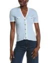 Nvlt V-neck Cardigan In Blue