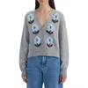 Nvlt V-neck Cardigan In Gray