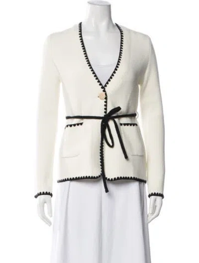 Pre-owned Nvlt V-neck Sweater In Neutrals