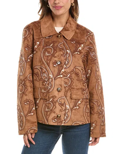 Nvlt Western Embroidered Jacket In Brown
