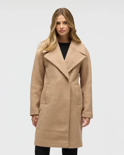 Nvlt Women's Bold Plaid Faux Wool Coat In Brown