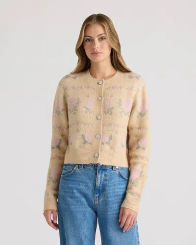 Nvlt Women's Button Front Cardigan In Gold