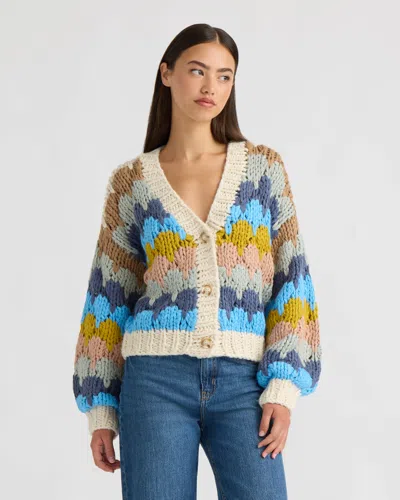 Nvlt Women's Chunky Hand Knitted Cardigan In Multi