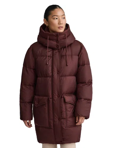 Nvlt Women's Cire Wonder Puffer Coat In Brown