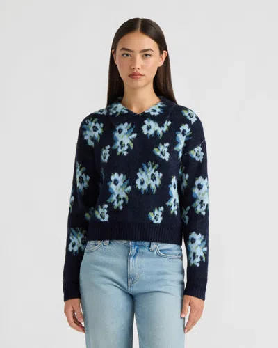 Nvlt Women's Collared Sweater In Blue