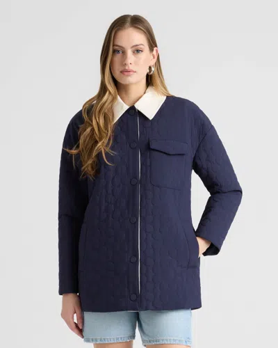 Nvlt Women's Daisy Quilted Puffer Jacket In Blue