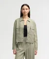 Nvlt Double Pocket Shacket In Multi