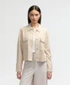 Nvlt Double Pocket Shacket In White