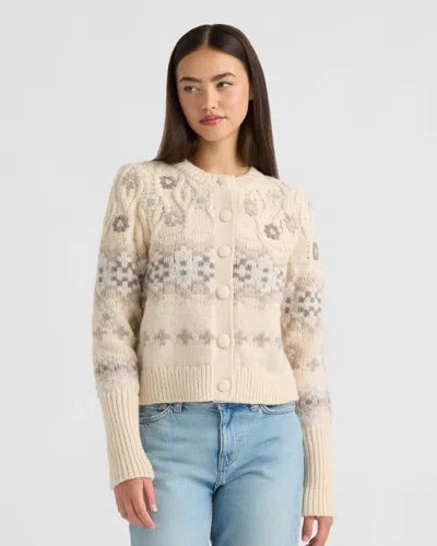 Nvlt Women's Embroidered Cardigan In Neutral
