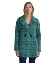 Nvlt Bold Check Coatigan In Blue