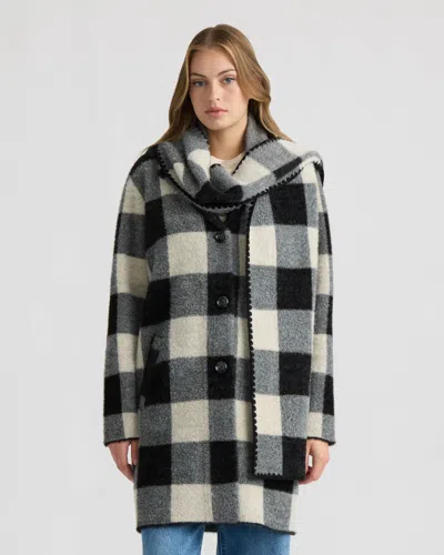 Nvlt Women's Eyelash Coatigan With Scarf In Multi