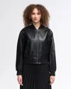 Nvlt Women's Faux Leather Bomber