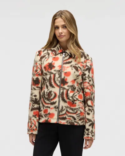 Nvlt Women's Faux Wool Zip Jacket In Multi