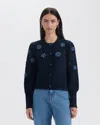 Nvlt Flower Embroidered Cardigan In Blue