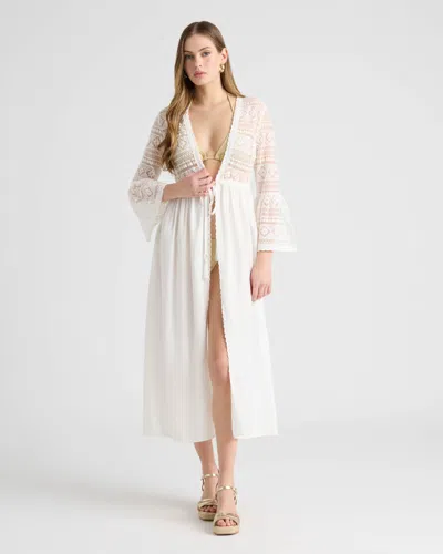 Nvlt Women's Front Tie Dress In White