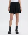 Nvlt Pleated Sweater Skirt In Black