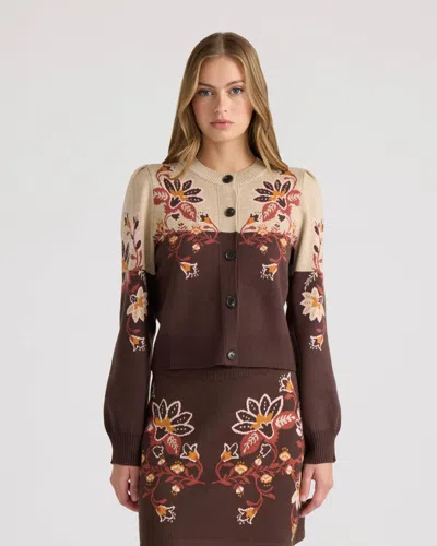 Nvlt Women's Jacquard Cardigan In Multi
