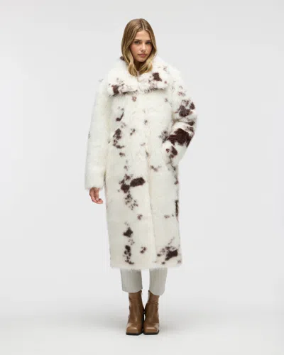 Nvlt Women's Long Hair Luxious Faux Fur Jacket In Multi