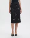 Nvlt Sequin Embellished Slip Skirt In Black