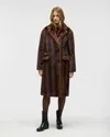 Nvlt Women's Military Mink Faux Fur Coat In Brown