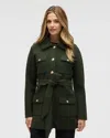 Nvlt Military Pocket Belted Sweater Coat In Green