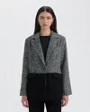 Nvlt Women's Oversized Asymmetric Pannel Blazer In Gray