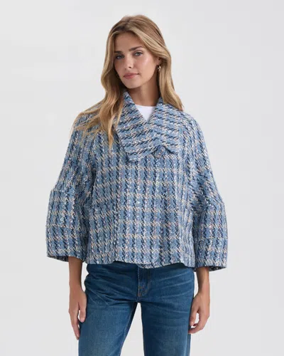 Nvlt Women's Oversized Tweed Jacket In Blue