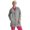 Nvlt Eyelash Longline Sweater Coat In Gray