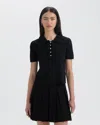 Nvlt Ruffle Neck Polo Sweater In Black