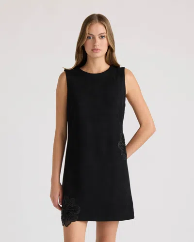 Nvlt Women's Suede Sequined Dress In Black