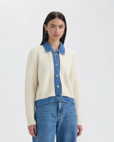 Nvlt Women's Sweater Jean Jacket In Multi