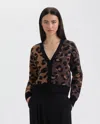 Nvlt V-neck Cardigan In Brown