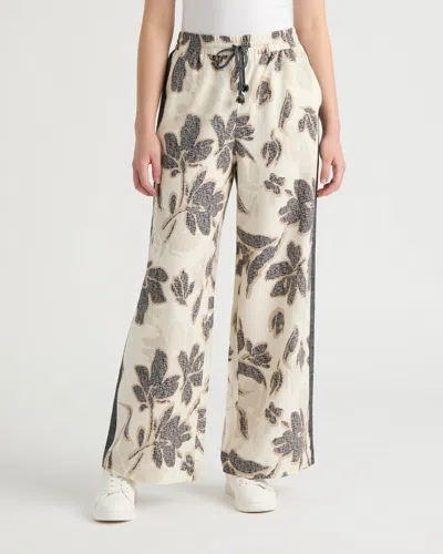 Nvlt Women's Wide Leg Pant With Drawcord In Multi