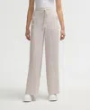 Nvlt Women's Wide Leg Pant With Side Drawcord In Beige