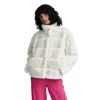 Nvlt Boxy Faux Fur Jacket In White