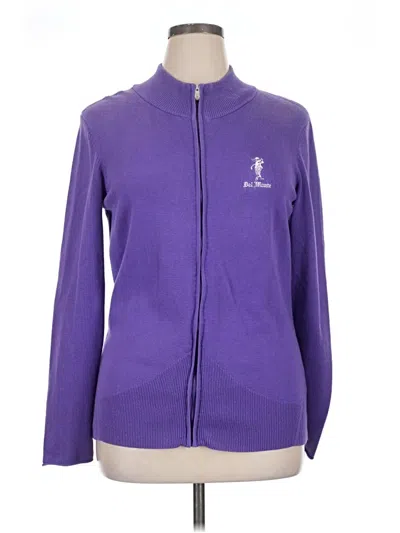 Pre-owned N'vo By Lanctot Cardigan Sweater In Purple