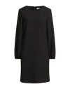 Nvsco 2107 Woman Mini Dress Black Size 8 Polyester, Viscose, Cotton, Elastane In Black