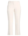 Nvsco 2107 Woman Pants Light Pink Size 14 Polyester, Viscose, Cotton, Elastane In White