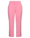 Nvsco 2107 Woman Pants Pink Size 14 Polyester, Viscose, Cotton, Elastane In Pink