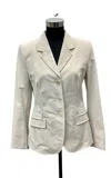 Nvsco Db Flap Pocket Poly/elastic Jacket In Stone In White